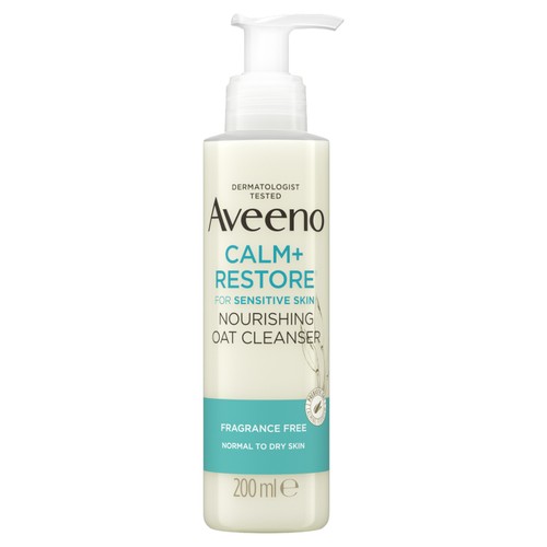 Aveeno Face Calm & Restore Nourishing Oat Face Wash Cleanser 200ml