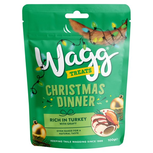Wagg Christmas Festive Dinner Dog Treats 100g