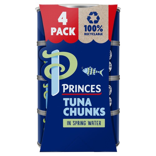 Princes Tuna Chunks In Spring Water (4x145g)