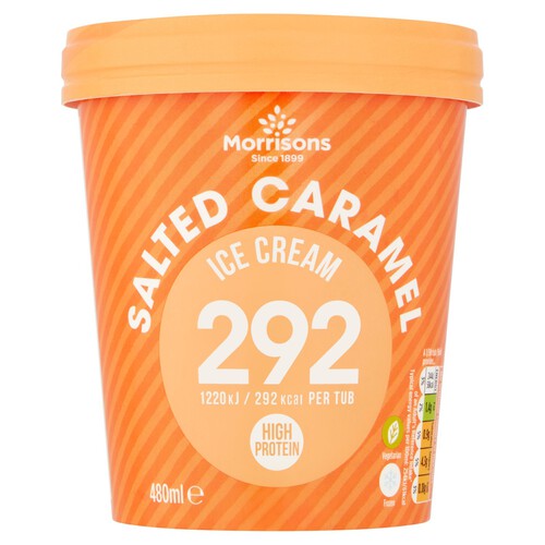 Morrisons Low Calorie High Protein Salted Caramel Ice Cream