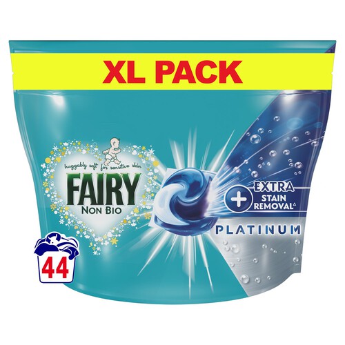 Fairy Non Bio Platinum + Stain Removal For Sensitive Skin Washing Capsules