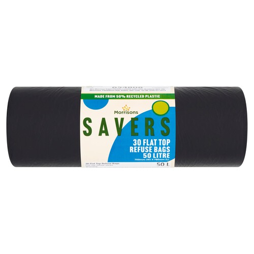 Morrisons Savers 50L Refuse Sacks