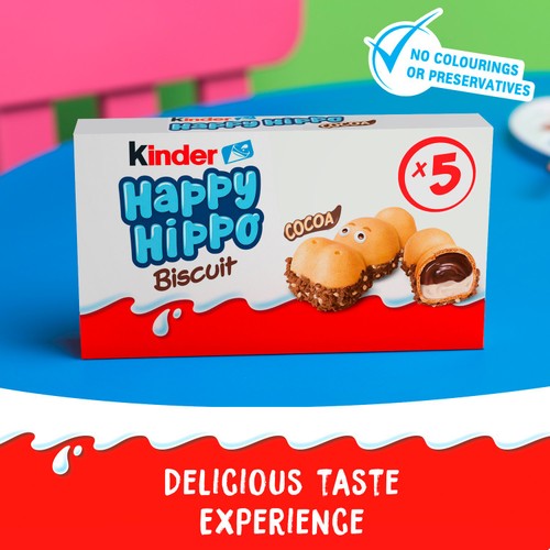Kinder Happy Hippo Cocoa Cream Biscuits