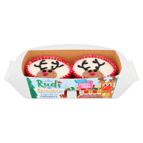 Morrisons Rudi The Reindeer Cupcakes