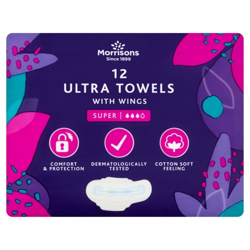 Morrisons super ultra towels with wings