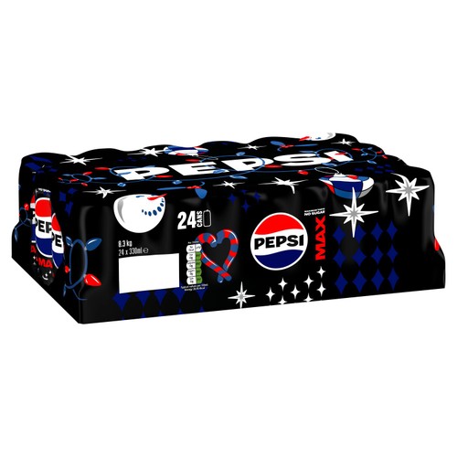 Pepsi Max No Sugar Cola Cans 24 x 330ml