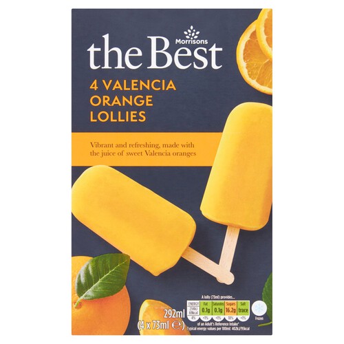 Morrisons The Best Valencia Orange Ice Lollies