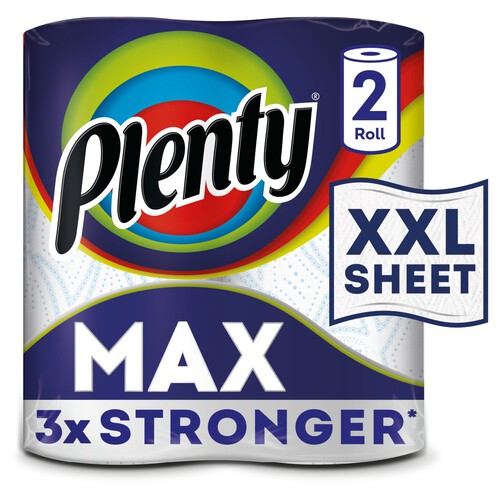 Plenty Max Extra Large Kitchen Towel 2 Rolls