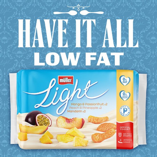 Muller Light Citrus Fat Free Yogurts