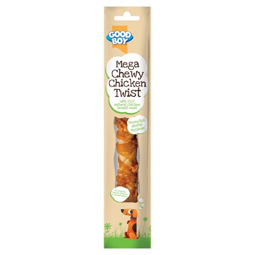 Good Boy chicken hide twister dog treat