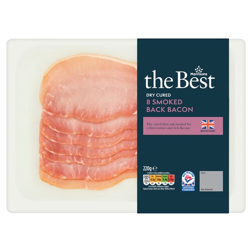 Morrisons The Best Dry Cured Smoked Back Bacon