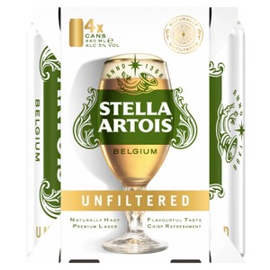 Stella Artois Unfiltered 4 x 440ml