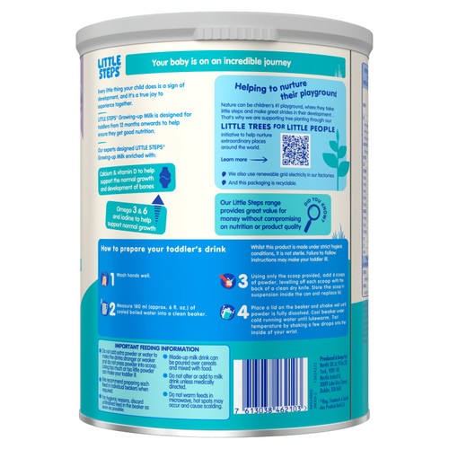 LITTLE STEPS Growing Up Toddler Milk Powder Formula 1-3 Years 800g