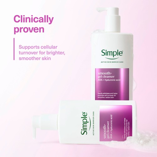 Simple Gel Facial Cleanser Smooth+ 240 ml