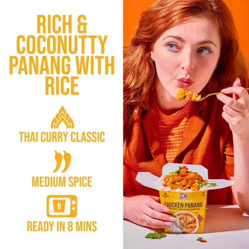 Kitchen Joy Chicken Panang Rich Coconut & Lime Curry With Jasmine Rice 350g