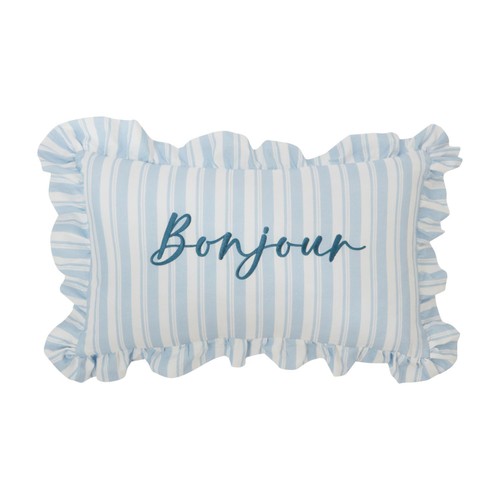 Nutmeg Home Bonjour Frill Cushion