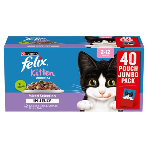 Felix Original Kitten Mixed Selection In Jelly Wet Cat Food