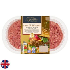 The Best Signature Collection 2 British Salt Dry Age Steak Burgers 340g