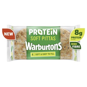 Warburtons Protein Soft Pittas 4 Pack