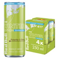 Red Bull Energy Drink Sugar Free Pistachio Edition  4 x 250ml