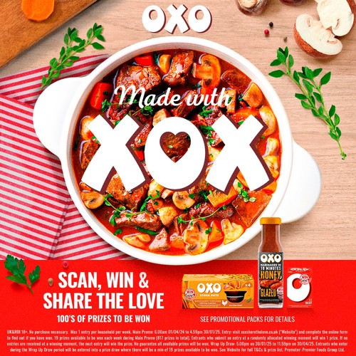 Oxo 25% Less Salt 24 Beef Stock Cubes 142g 