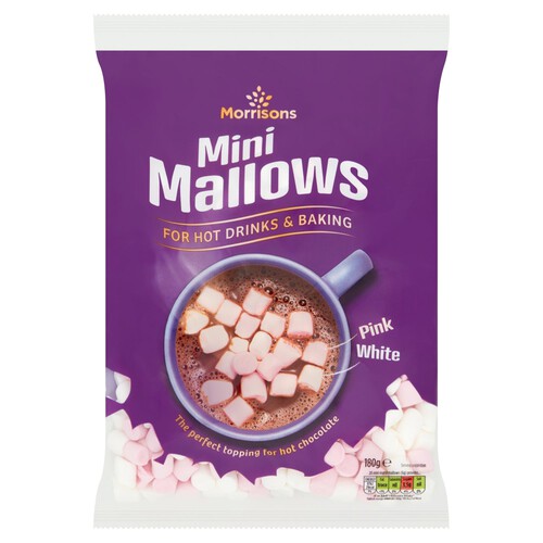 Morrisons Pink & White Mini Marshmallows