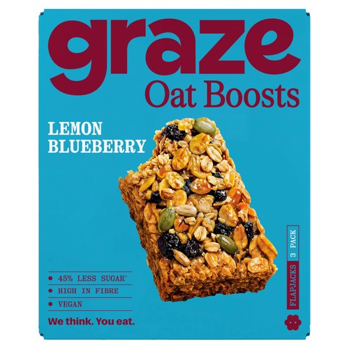 Graze Lemon Blueberry Oat Boosts 3 x 40g