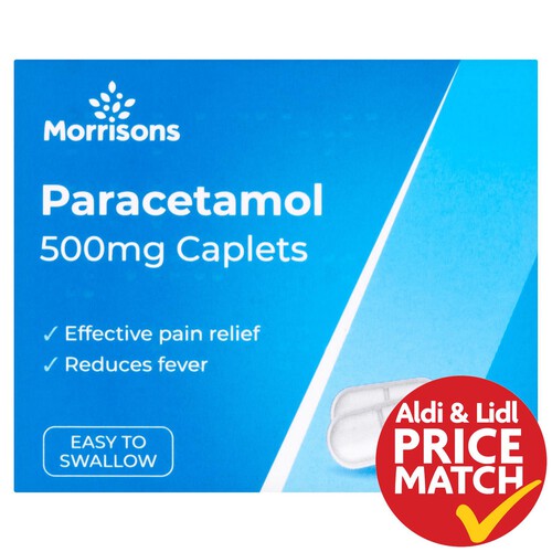 Morrisons Paracetamol 500 Mg Caplets