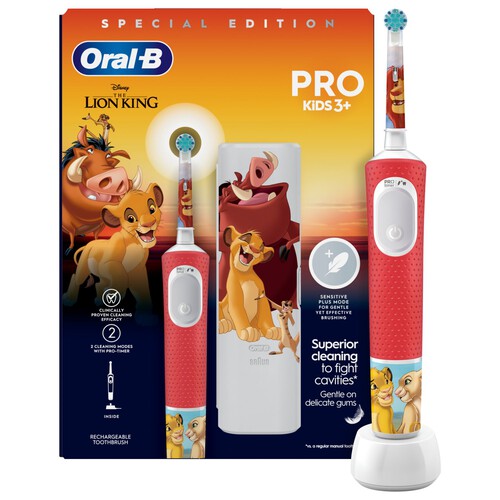 Oral-B Kids Lion King Vitality Pro Rechargeable Toothbrush Age 3+