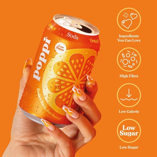Poppi Orange 4 x 330ml