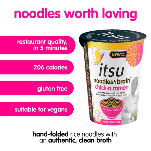 Itsu Chick-n Ramen Instant Noodles & Broth Pot 64g