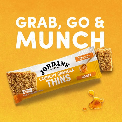 Jordans Granola Thins Honey Oat Cereal Bars 5 x 32g