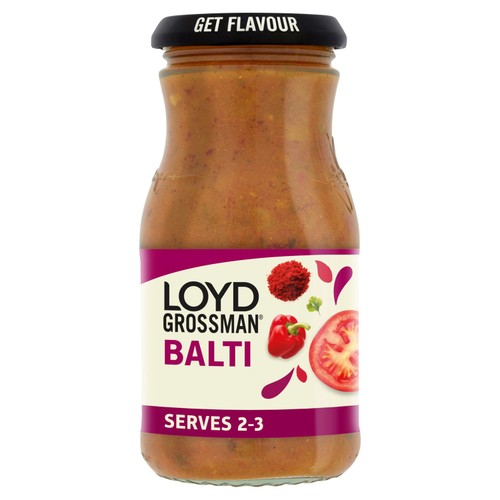 Loyd Grossman Indian Balti Curry Cooking Sauce Jar 350g