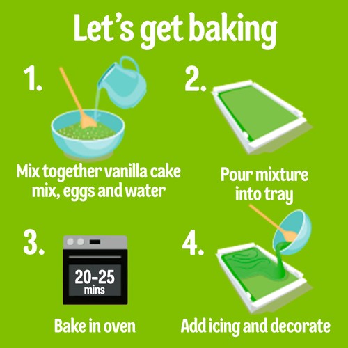 Dr. Oetker Sports Tray Bake Cake Mix 443G