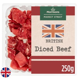 Morrisons British Lean Diced Beef