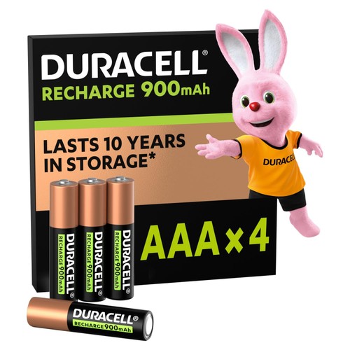 Duracell Rechargeable AAA 900mAh Batteries
