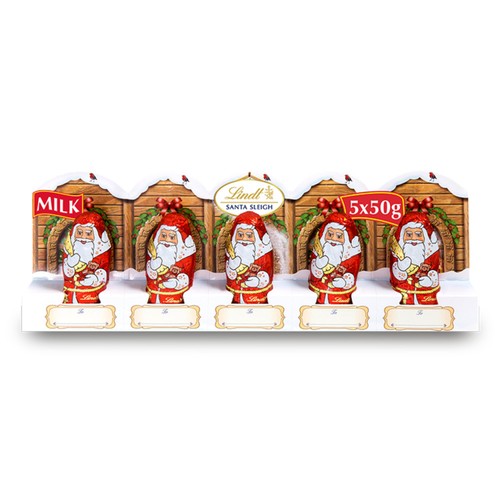 Lindt Santa Milk 5Pk 50G
