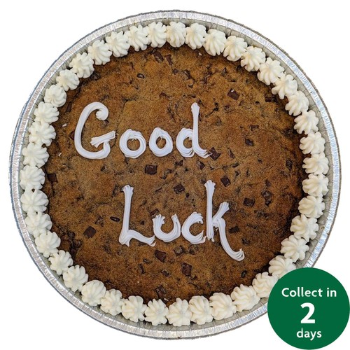 Giant 10" Chocolate Cookie Good Luck (Serves 10)   FTO