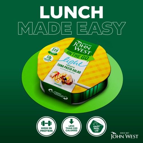  John West On The Go French Tuna Pasta Salad (220g)