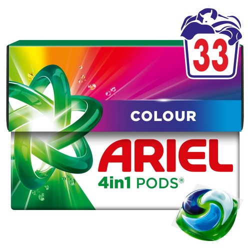 Ariel Colour 4-in-1 Pods Washing Capsules 33 Pack