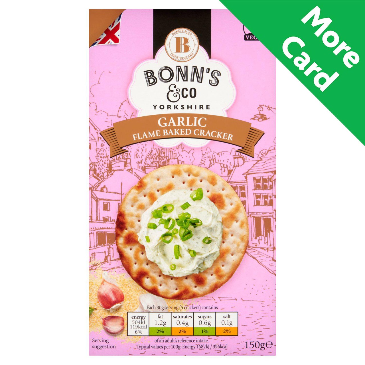 Bonn's & Co Garlic Flamed Baked Crackers 150g