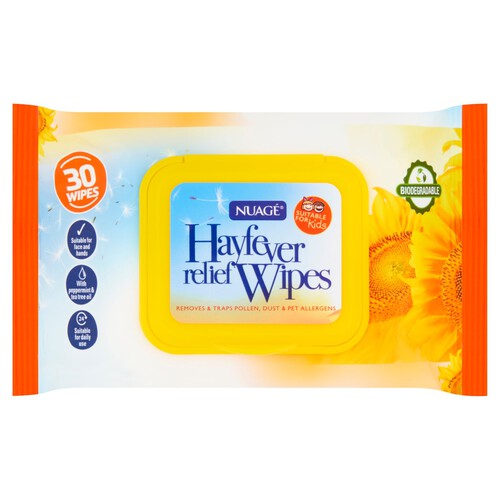 Nuage Hayfever Relief Wipes