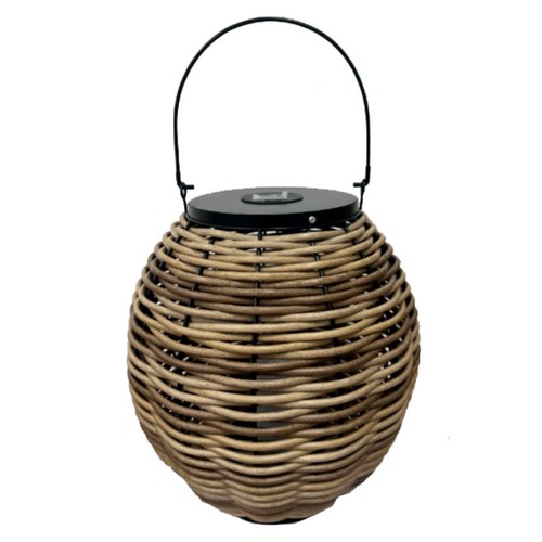Nutmeg Home Large Rattan Solar Lantern