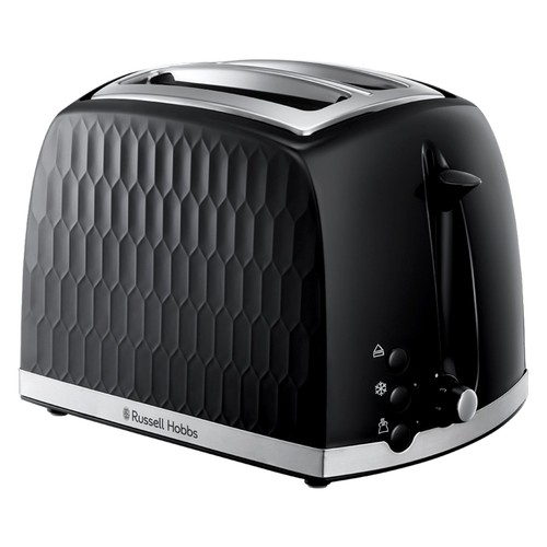 Russell Hobbs Black Honeycomb 2 Slice Toaster 