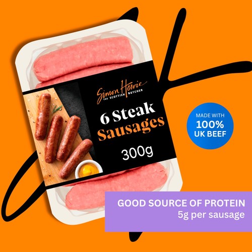 Simon Howie The Scottish Butcher Premium Steak Sausages 300g