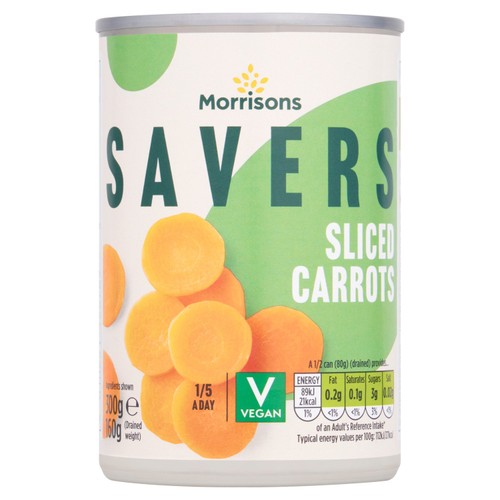 Morrisons sliced carrots