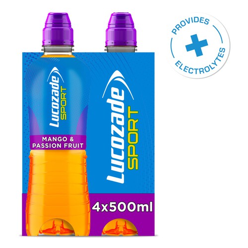 Lucozade Sport Drink Mango and Passion Fruit 4 Pack