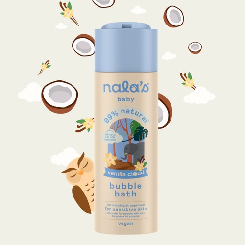 Nala's Baby Bubble Bath Vanilla Cloud 200ml