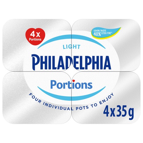 Philadelphia Light Soft Cheese Mini Tubs 140g (4 x 35g)