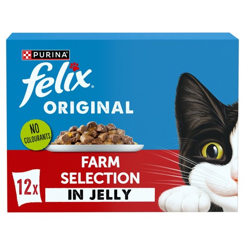 Felix Original Farm Selection In Jelly Wet Cat Food Morrisons